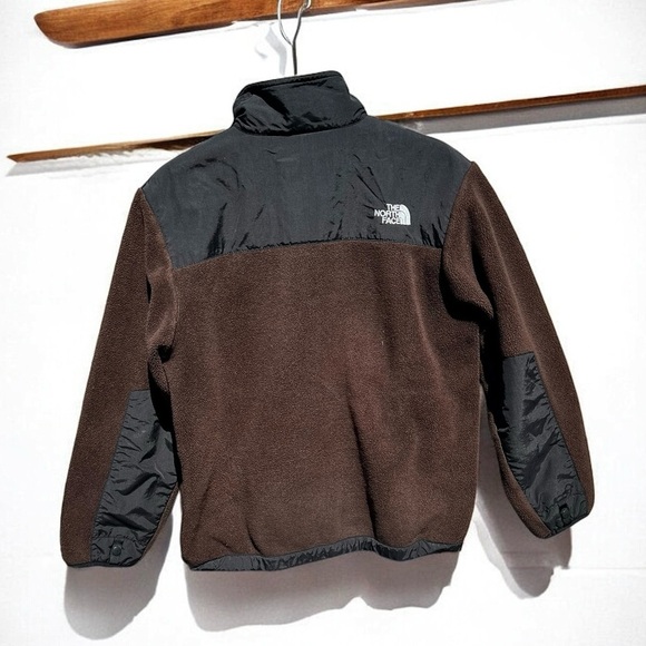 🌻The North Face Denali Brown & Black Full-Zip Fleece Jacket Youth Boys' Size L - Picture 5 of 9